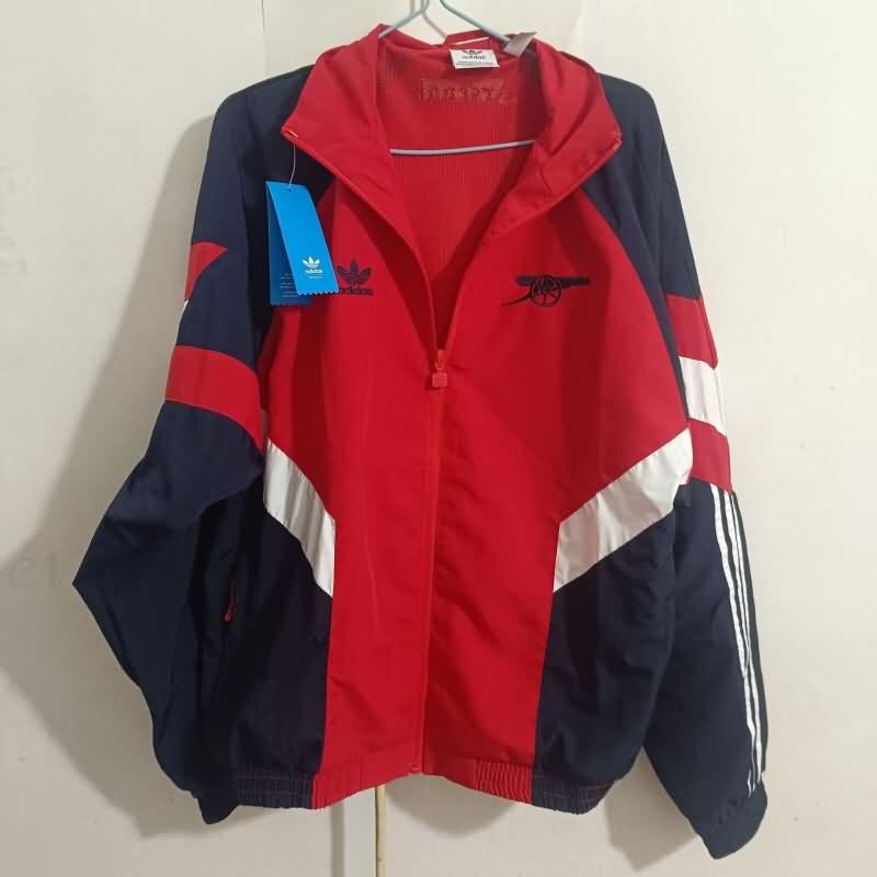 Thailand Quality(AAA) 24/25 Arsenal Red Soccer Windbreaker