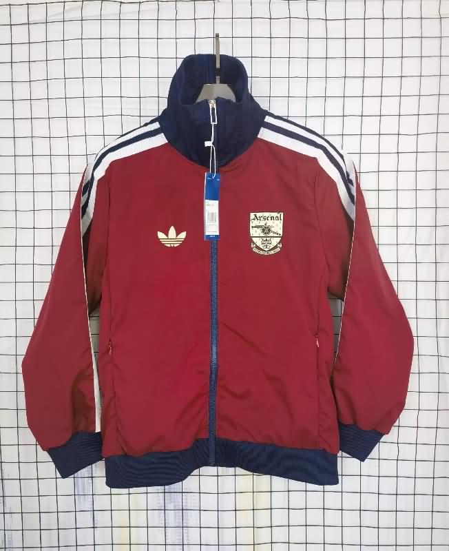 Thailand Quality(AAA) 24/25 Arsenal Red Soccer Windbreaker 02