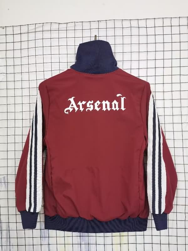 Thailand Quality(AAA) 24/25 Arsenal Red Soccer Windbreaker 02