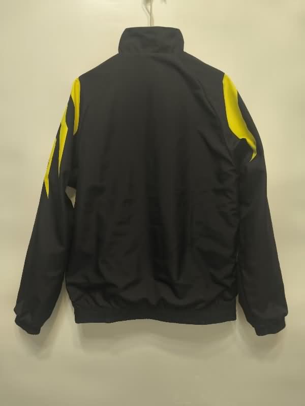 Thailand Quality(AAA) 24/25 Dortmund Black Grey Soccer Windbreaker