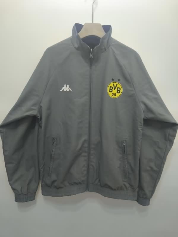 Thailand Quality(AAA) 24/25 Dortmund Black Grey Soccer Windbreaker