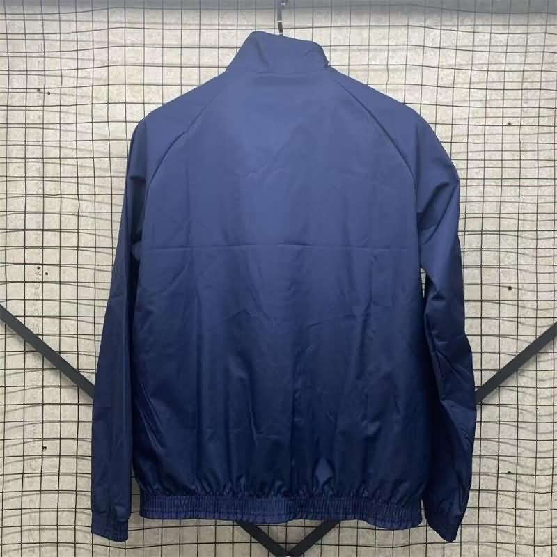 Thailand Quality(AAA) 2024 France Dark Blue Soccer Windbreaker 02