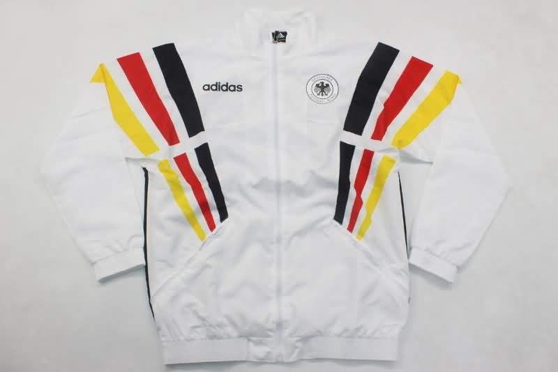 Thailand Quality(AAA) 2024 Germany White Soccer Windbreaker 02