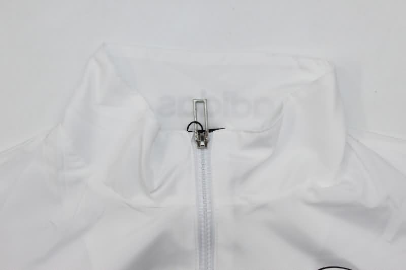 Thailand Quality(AAA) 2024 Germany White Soccer Windbreaker 02