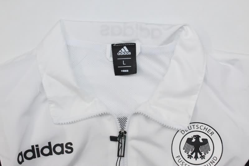 Thailand Quality(AAA) 2024 Germany White Soccer Windbreaker 02