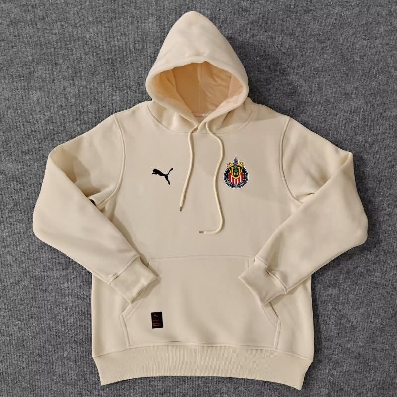 Thailand Quality(AAA) 2024 Guadalajara Cream Soccer Hoodies