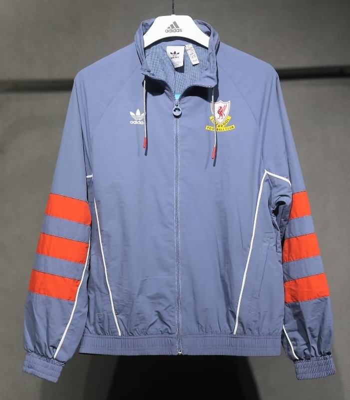 Thailand Quality(AAA) 24/25 Liverpool Grey Soccer Windbreaker