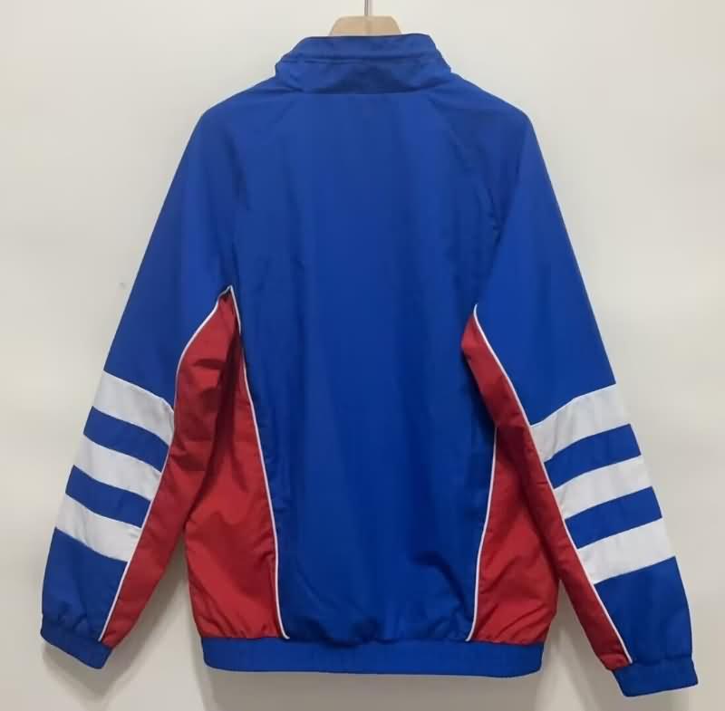 Thailand Quality(AAA) 24/25 Lyon Blue Soccer Windbreaker 02