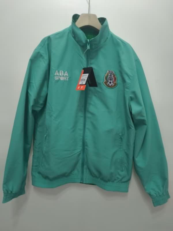 Thailand Quality(AAA) 2024 Mexico Green Reversible Soccer Windbreaker