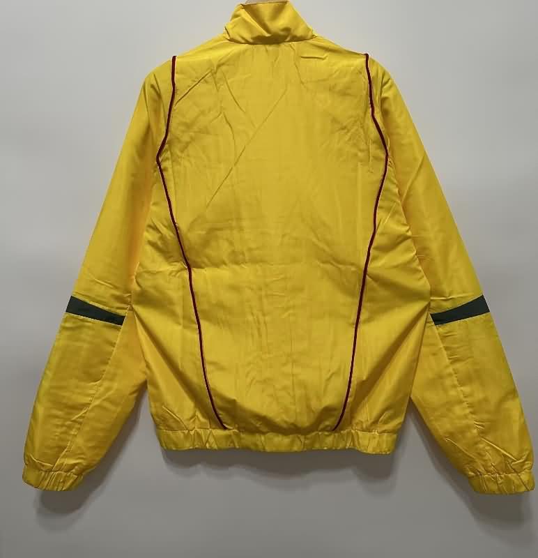 Thailand Quality(AAA) 24/25 Real Madrid Yellow Soccer Windbreaker