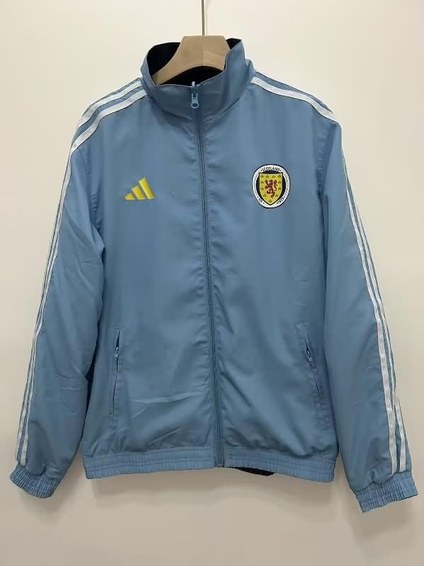 Thailand Quality(AAA) 24/25 Scotland Dark Blue Reversible Soccer Windbreaker