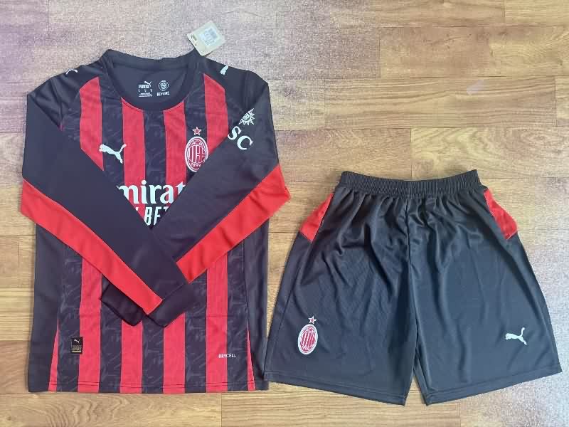 25/26 AC Milan Home Long Sleeve Soccer Jersey 25/26 AC Milan Home Long Sleeve Soccer Jersey