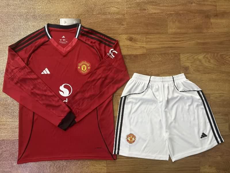 25/26 Manchester United Home Long Sleeve Soccer Jersey 25/26 Manchester United Home Long Sleeve Soccer Jersey