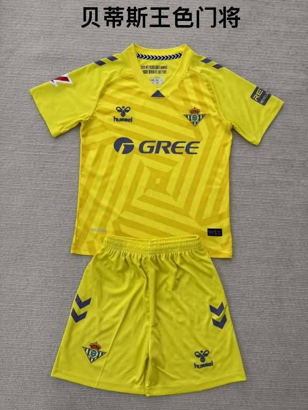 25/26 Real Betis Goalkeeper Yellow Soccer Jersey 25/26 Real Betis Goalkeeper Yellow Soccer Jersey