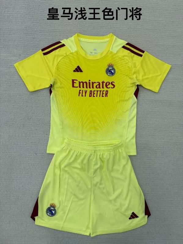 25/26 Real Madrid Goalkeeper Yellow Soccer Jersey 25/26 Real Madrid Goalkeeper Yellow Soccer Jersey