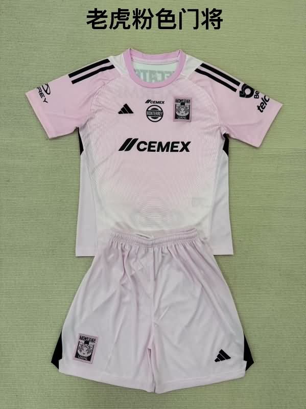 25/26 Tigres UANL Goalkeeper Pink Soccer Jersey 25/26 Tigres UANL Goalkeeper Pink Soccer Jersey