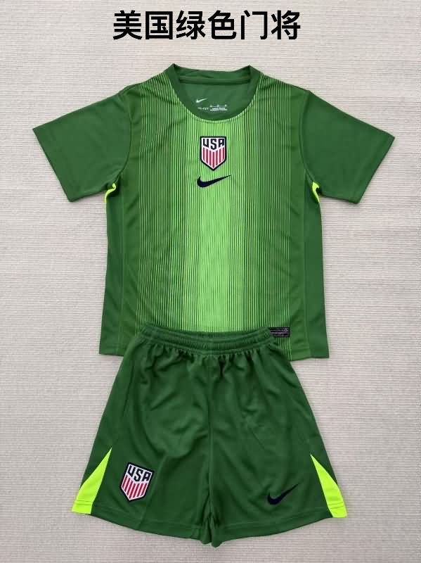 2025 USA Goalkeeper Green Soccer Jersey 2025 USA Goalkeeper Green Soccer Jersey