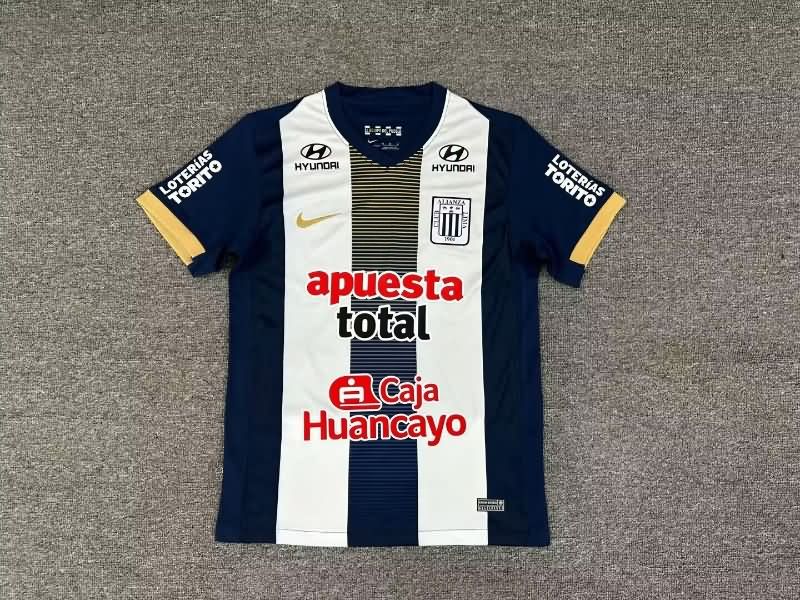 Thailand Quality(AAA) 2025 Alianza Lima Home Soccer Jersey