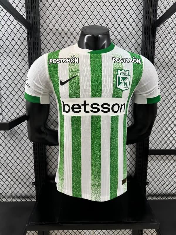 Thailand Quality(AAA) 2025 Atletico Nacional Home Soccer Jersey (Player)