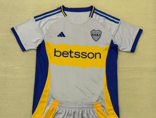 Thailand Quality(AAA) 2025 Boca Juniors Grey Soccer Jersey