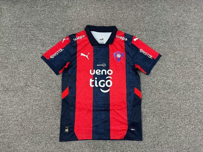 Thailand Quality(AAA) 2025 Cerro Porteno Home Soccer Jersey