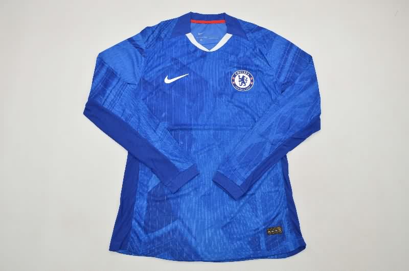 Thailand Quality(AAA) 25/26 Chelsea Home Long Sleeve Soccer Jersey (Player) Thailand Quality(AAA) 25/26 Chelsea Home Long Sleeve Soccer Jersey (Player)