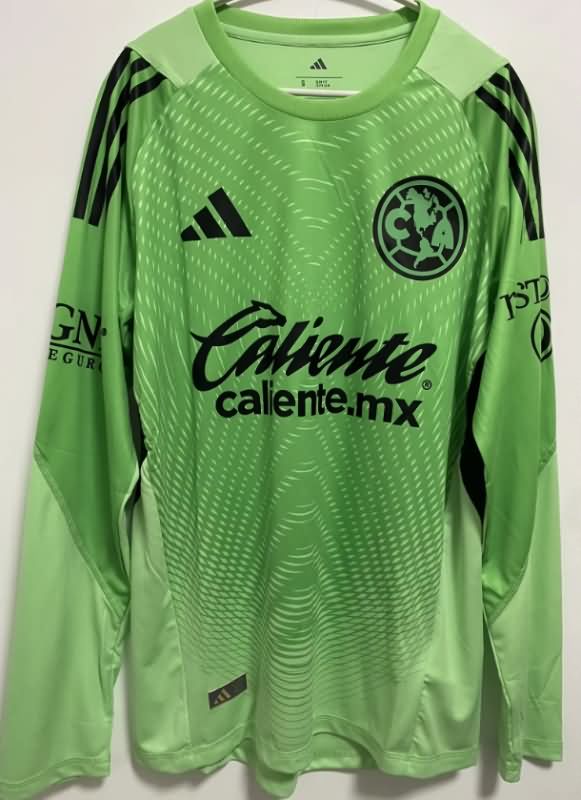 Thailand Quality(AAA) 25/26 Club America Goalkeeper Green Long Sleeve Jersey (Player) Thailand Quality(AAA) 25/26 Club America Goalkeeper Green Long Sleeve Jersey (Player)