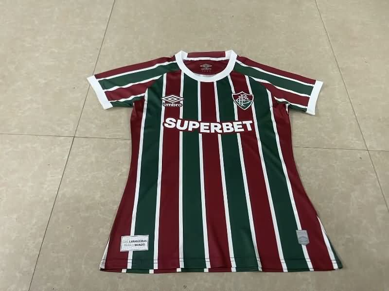 Thailand Quality(AAA) 2025 Fluminense Home Women Soccer Jersey