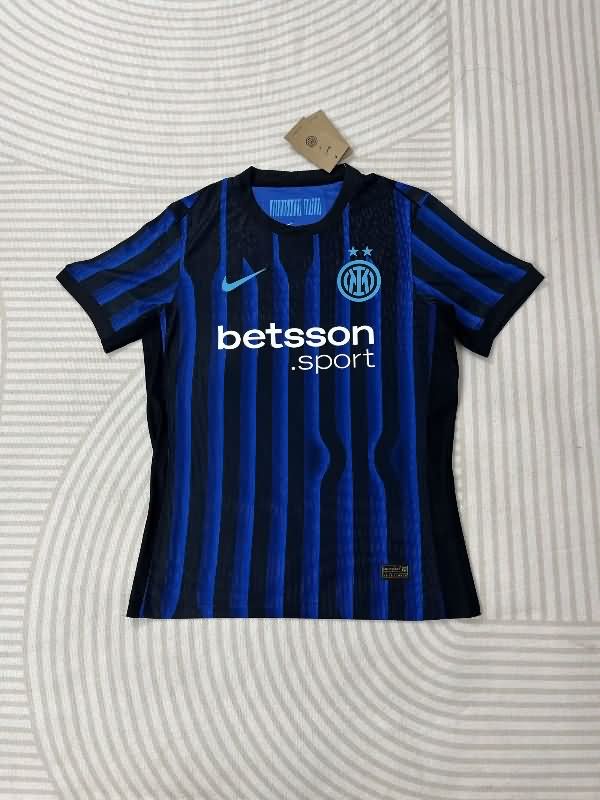 Thailand Quality(AAA) 25/26 Inter Milan Home Soccer Jersey (Player) Sponsor Leaked