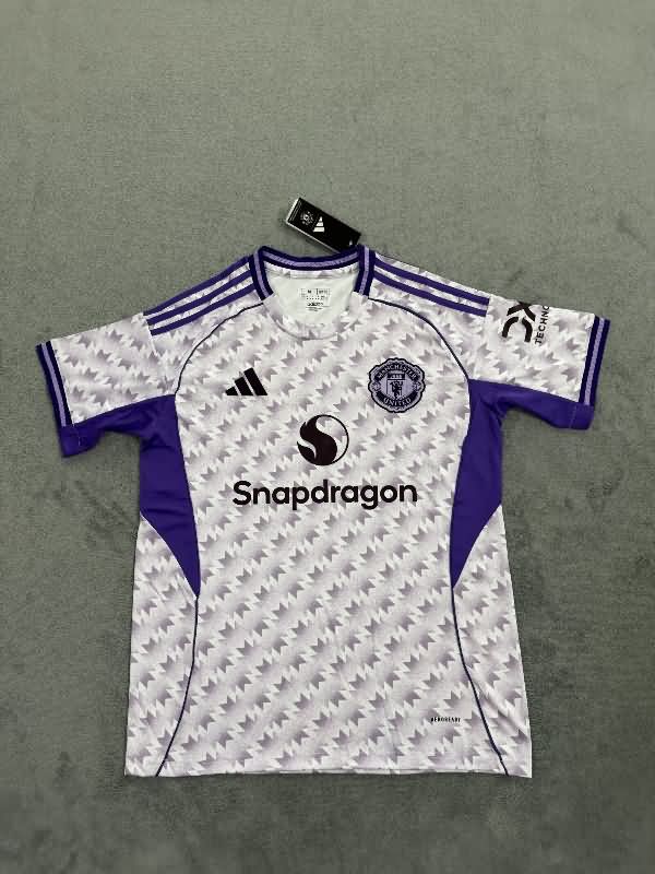 Thailand Quality(AAA) 25/26 Manchester United Away Soccer Jersey Leaked