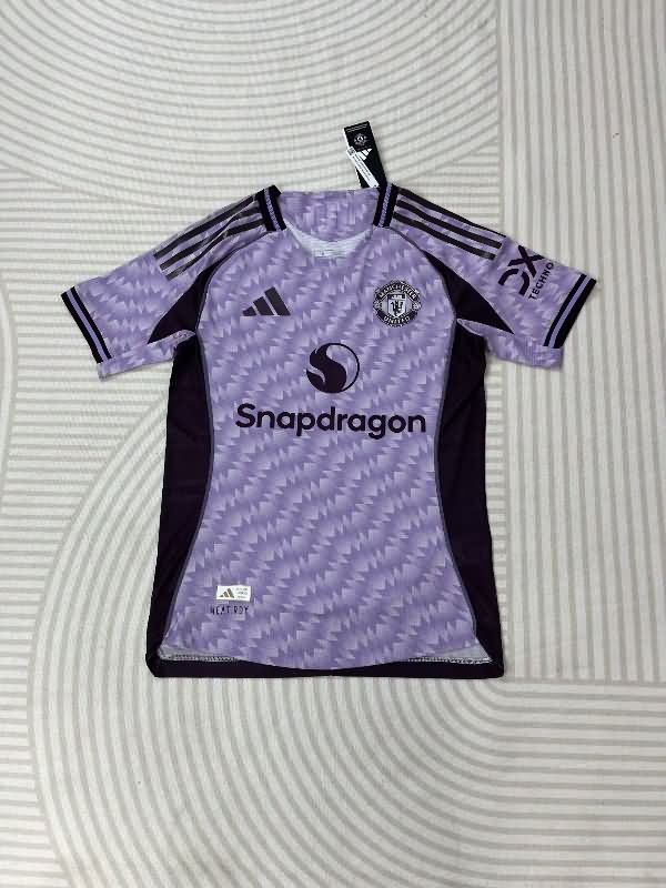 Thailand Quality(AAA) 25/26 Manchester United Away Soccer Jersey (Player) Leaked