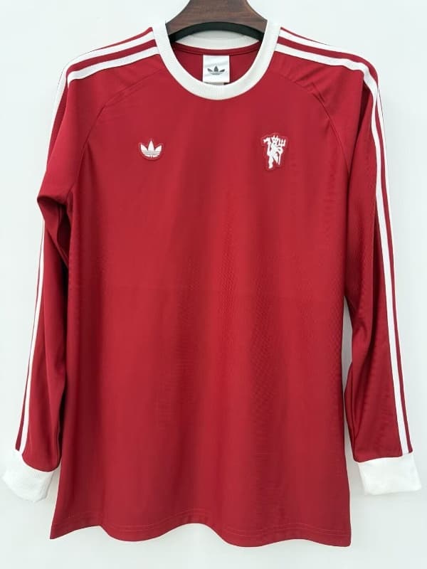 Thailand Quality(AAA) 25/26 Manchester United Red Long Sleeve Soccer Jersey Thailand Quality(AAA) 25/26 Manchester United Red Long Sleeve Soccer Jersey