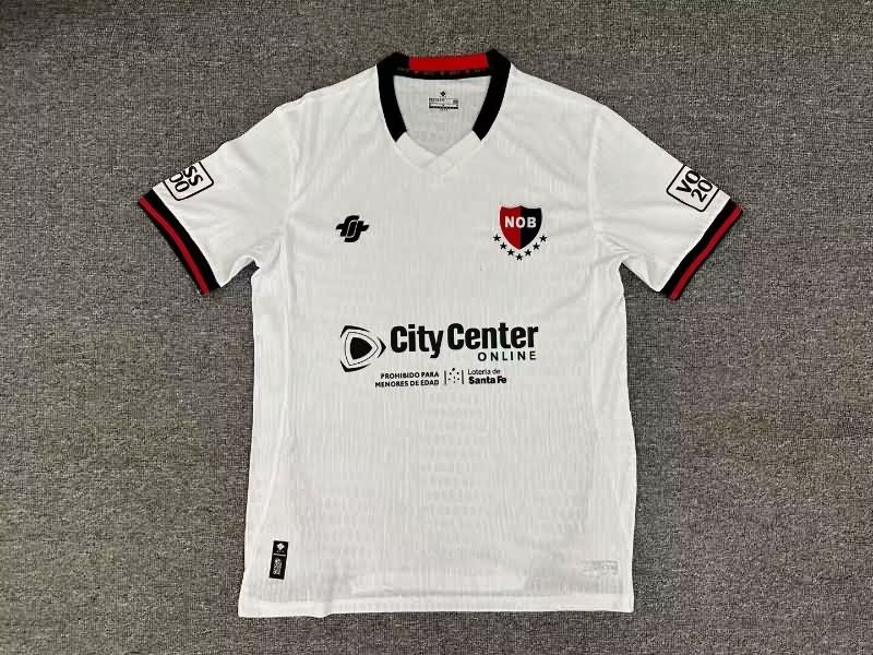 Thailand Quality(AAA) 2025 Newells Old Boy Away Soccer Jersey