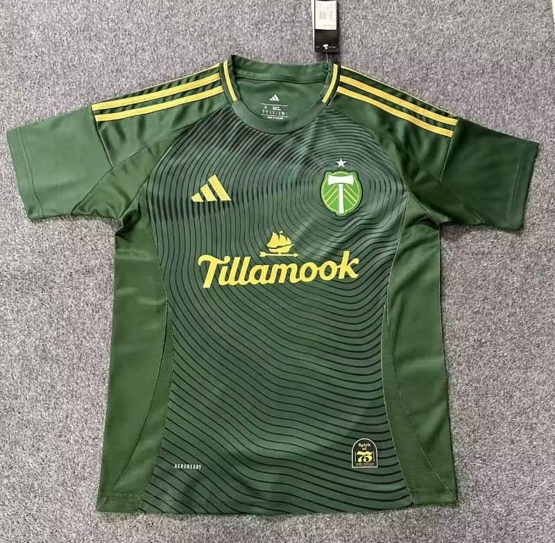 Thailand Quality(AAA) 2025 Portland Timbers Home Soccer Jersey