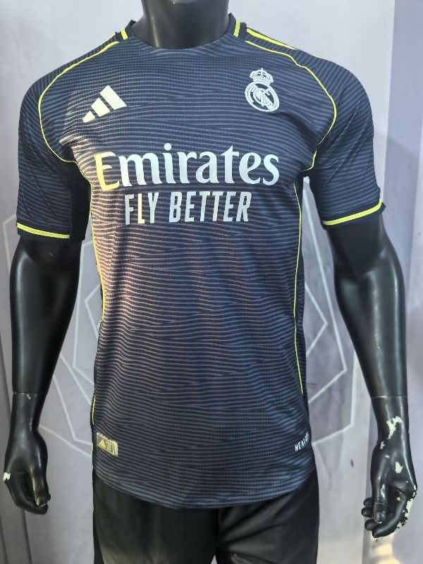 Thailand Quality(AAA) 25/26 Real Madrid Away Soccer Jersey (Player) Leaked