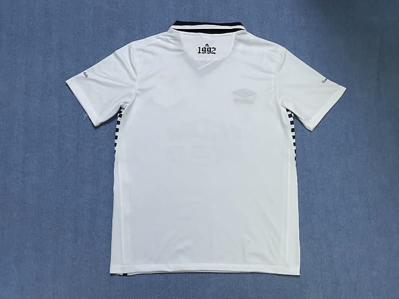 Thailand Quality(AAA) 2025 Santos White Soccer Jersey