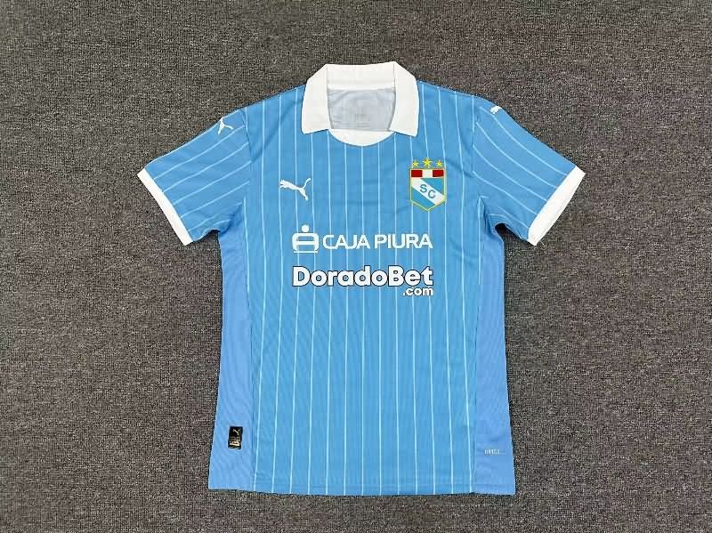 Thailand Quality(AAA) 2025 Sporting Cristal Home Soccer Jersey