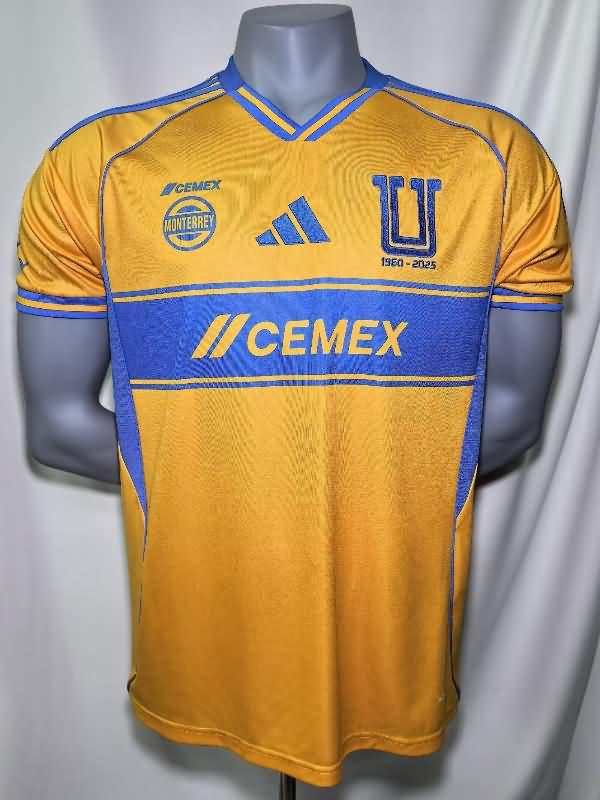 Thailand Quality(AAA) 25/26 Tigres UANL Home Soccer Jersey