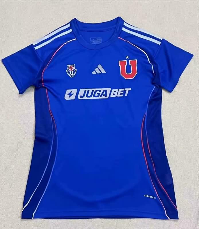 Thailand Quality(AAA) 2025 Universidad Chile Home Women Soccer Jersey