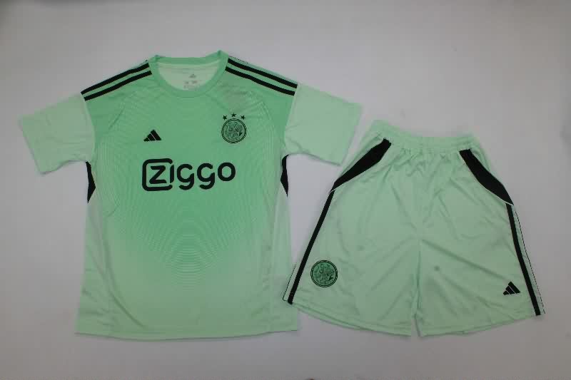 25/26 Ajax Goalkeeper Green Kids Soccer Jersey And Shorts 25/26 Ajax Goalkeeper Green Kids Soccer Jersey And Shorts