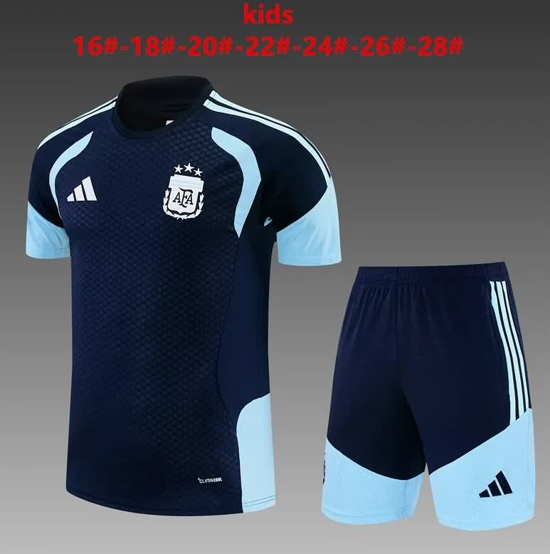 2026 Argentina Training Kids Soccer Jersey And Shorts 2026 Argentina Training Kids Soccer Jersey And Shorts
