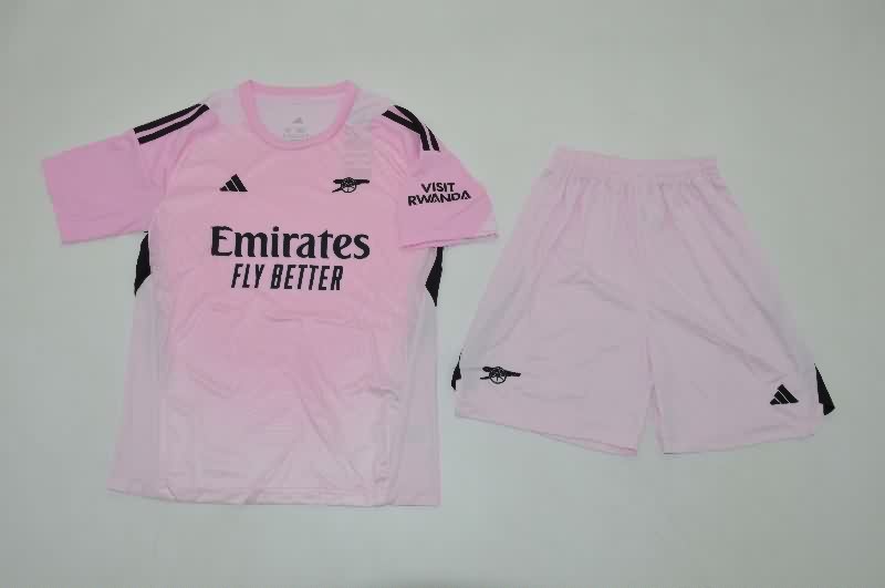 25/26 Arsenal Goalkeeper Pink Kids Soccer Jersey And Shorts 25/26 Arsenal Goalkeeper Pink Kids Soccer Jersey And Shorts
