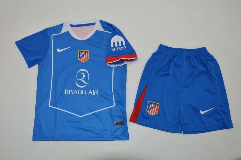 25/26 Atletico Madrid Third Kids Soccer Jersey And Shorts 25/26 Atletico Madrid Third Kids Soccer Jersey And Shorts