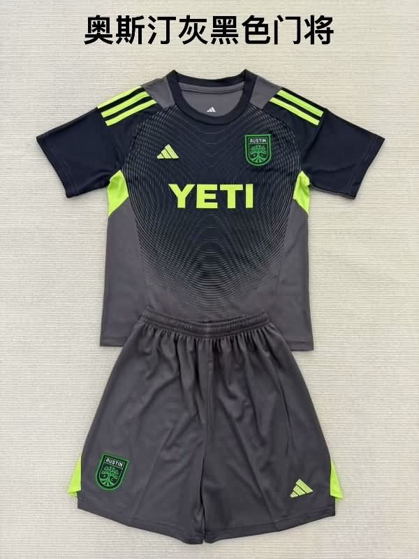 2025 Austin Goalkeeper Black Kids Soccer Jersey And Shorts 2025 Austin Goalkeeper Black Kids Soccer Jersey And Shorts