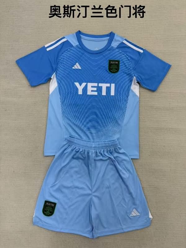 2025 Austin Goalkeeper Blue Kids Soccer Jersey And Shorts 2025 Austin Goalkeeper Blue Kids Soccer Jersey And Shorts