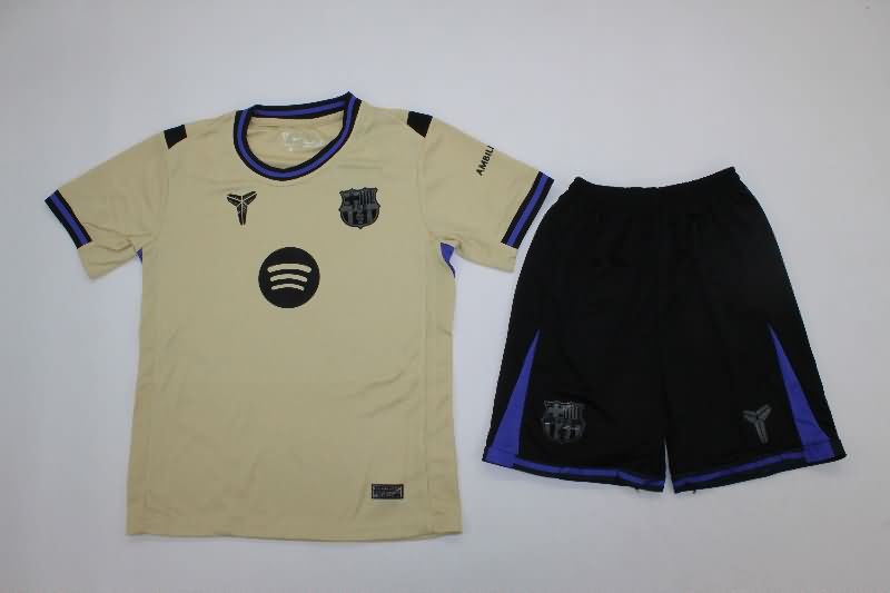 25/26 Barcelona Away Kids Soccer Jersey And Shorts 25/26 Barcelona Away Kids Soccer Jersey And Shorts