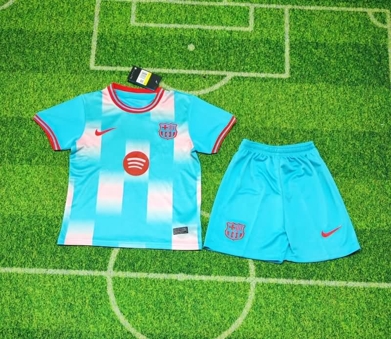 25/26 Barcelona Blue Kids Soccer Jersey And Shorts 25/26 Barcelona Blue Kids Soccer Jersey And Shorts