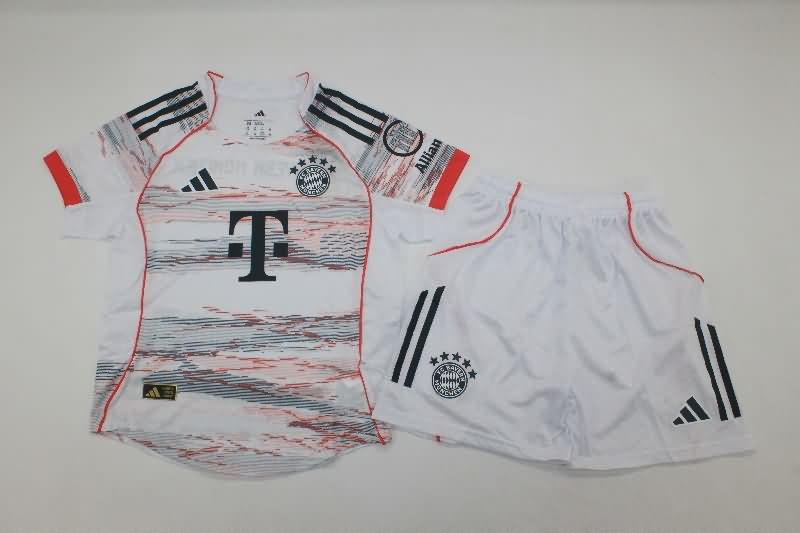 25/26 Bayern Munich Away Kids Soccer Jersey And Shorts (Player) 25/26 Bayern Munich Away Kids Soccer Jersey And Shorts (Player)