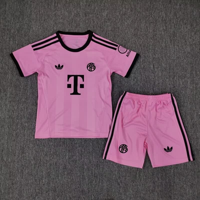 25/26 Bayern Munich Goalkeeper Pink Kids Soccer Jersey And Shorts 25/26 Bayern Munich Goalkeeper Pink Kids Soccer Jersey And Shorts