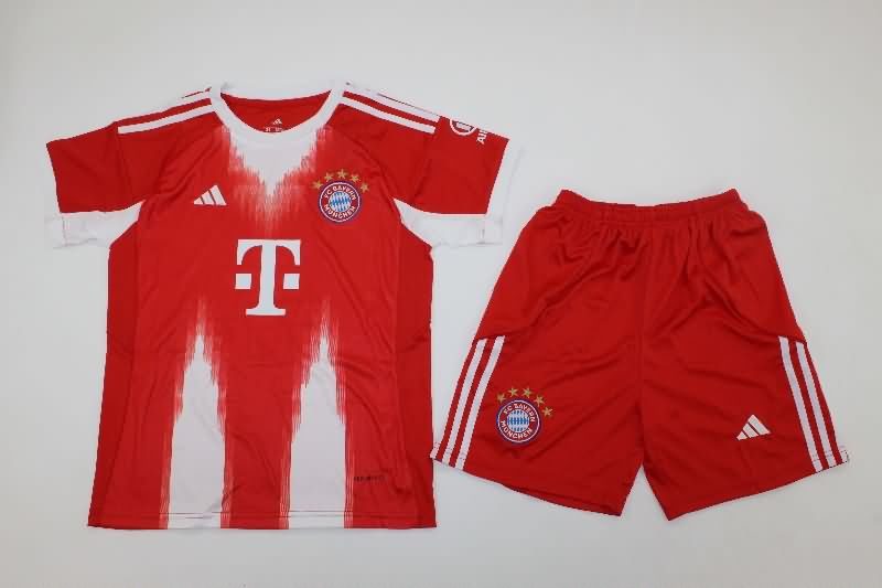 25/26 Bayern Munich Home Kids Soccer Jersey And Shorts 25/26 Bayern Munich Home Kids Soccer Jersey And Shorts